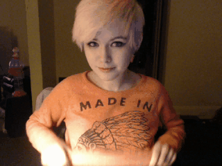 Gif - Nice Brief Haired Stunner Flashes