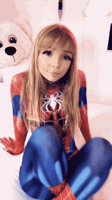 Gif - Chinese Spiderwoman Ahegao