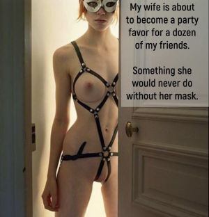 Pic - Her Mask Gives Her Courage.