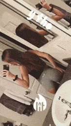 Gif - Nicky Giles Shower Butt Selfie