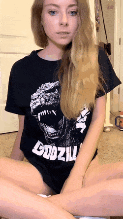 Gif - Godzilla Puny Boobs
