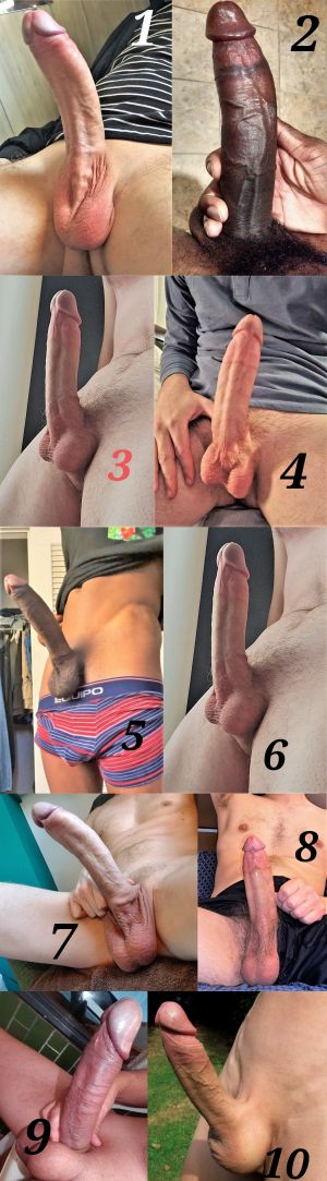 Pic -  Huge Web Dicks. Which One Is Going In Your Throat Very First? Can Only Choose !