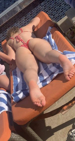 Pic - Teenager Whore Candid By The Pool Demonstrates Off Ideal Butt And Feet Enough Enjoys And Ill Post Face