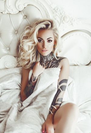 Pic - Milky Sofa With Tatted Blond.